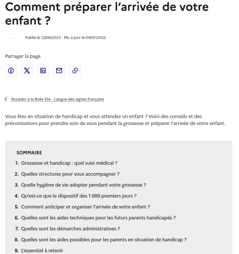 miniature du document Comment préparer l’arrivée de votre enfant ?