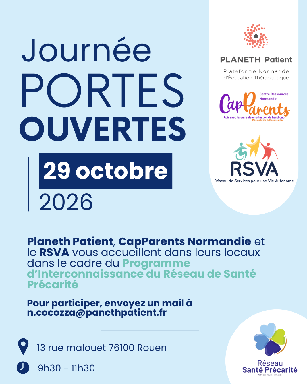 Portes ouvertes rue Malouet